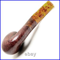 Savinelli Tortuga Smooth 614 Briar Tobacco Pipe + Cap, Turtle Shell Finish NEW