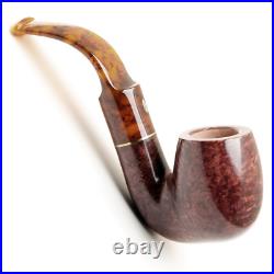 Savinelli Tortuga Smooth 614 Briar Tobacco Pipe + Cap, Turtle Shell Finish NEW