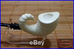 Scorpion Meerschaum Smoking Pipe Pfeife Pipa Handmade Unused Acrylic Stem