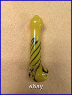 Set Of 50 Tobacco Smoking Blown Glass Hand Pipes With Colorful Design