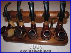 Set pipestand Arch #5 (for 5 pipes) + 5 tobacco pipes (fairy tale style)