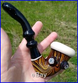 Sherlock Holmes Calabash Style Glass Tobacco Pipe Sherlock