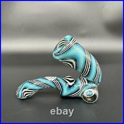 Sherlock Tedrow Linework Glass Tobacco Pipe Handmade Colorful Heavy Heady OVG US