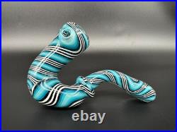 Sherlock Tedrow Linework Glass Tobacco Pipe Handmade Colorful Heavy Heady OVG US