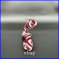 Sherlock Tedrow Linework Glass Tobacco Pipe Handmade Colorful Heavy Heady OVG US