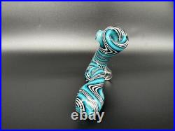 Sherlock Tedrow Linework Glass Tobacco Pipe Handmade Colorful Heavy Heady OVG US
