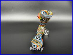 Sherlock Tedrow Linework Glass Tobacco Pipe Handmade Colorful Heavy Heady OVG US
