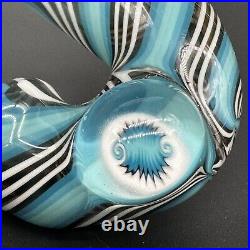 Sherlock Tedrow Linework Glass Tobacco Pipe Handmade Colorful Heavy Heady OVG US