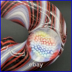 Sherlock Tedrow Linework Glass Tobacco Pipe Handmade Colorful Heavy Heady OVG US