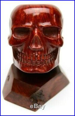 Skull Smoking Pipe Hand Carved Pipe Briar Wood Tobacco Pipe Human Skull