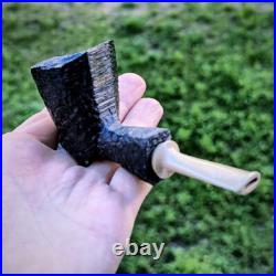 Small Handcrafted Smoking Pipe Authentic Smoking Pipe Bog Oak (Morta)