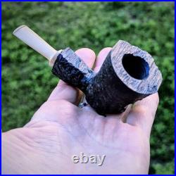 Small Handcrafted Smoking Pipe Authentic Smoking Pipe Bog Oak (Morta)