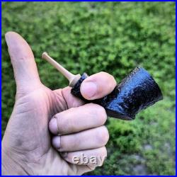 Small Handcrafted Smoking Pipe Authentic Smoking Pipe Bog Oak (Morta)