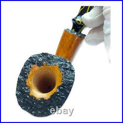 Smoking Pipe Kit Artisan Briar Plateaux Tobacco Bowl with Wooden Rack Holder