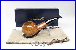 Smoking Pipe pipes Amorelli A422B semicurve briar clear flame handmade in Italy