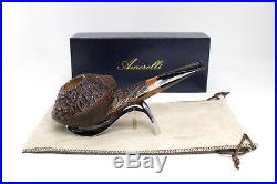 Smoking Pipe pipes Amorelli Wriggle A414A rustic briar flame handmade in Italy