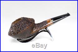 Smoking Pipe pipes Amorelli Wriggle A414A rustic briar flame handmade in Italy