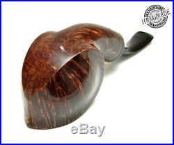 Smoking Pipes Wooden Carved (Freehand with White Lined Single Groove Stem)