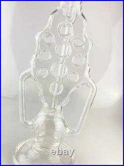 Smoking Pipes bent neck different shape swiss bong double drain 18inch tall 18mm