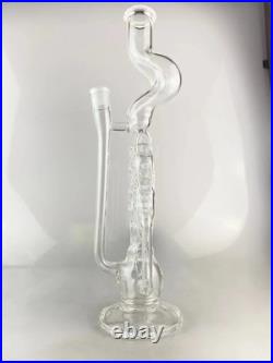 Smoking Pipes bent neck different shape swiss bong double drain 18inch tall 18mm
