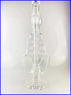 Smoking Pipes bent neck different shape swiss bong double drain 18inch tall 18mm