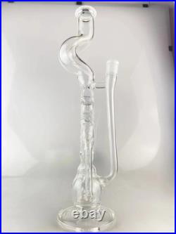 Smoking Pipes bent neck different shape swiss bong double drain 18inch tall 18mm