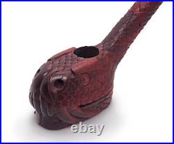 Smoking pipe Exclusive Aztec culture snake