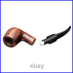 Smoking tobacco handmade wooden pipe set with tamper and stand Sherlock style