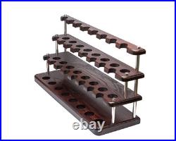 Smoking tobacco pipe stand for 24 wooden bowls with rubber rings Smoking tobacco pipe stand for 24 wooden bowls with rubber rings