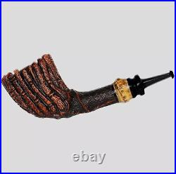 Smooth Engraved Dracaena Freehand Tobacco Smoking Briar Pipe By Master Kucera