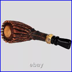 Smooth Engraved Dracaena Freehand Tobacco Smoking Briar Pipe By Master Kucera