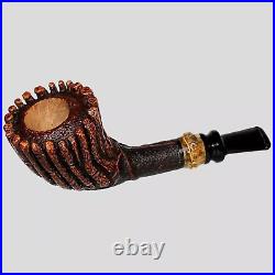 Smooth Engraved Dracaena Freehand Tobacco Smoking Briar Pipe By Master Kucera