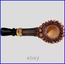 Smooth Engraved Dracaena Freehand Tobacco Smoking Briar Pipe By Master Kucera