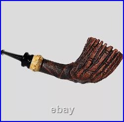 Smooth Engraved Dracaena Freehand Tobacco Smoking Briar Pipe By Master Kucera