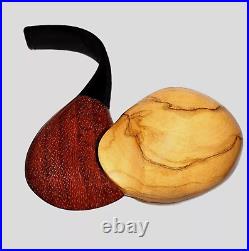 Smooth Freehand Olive Wood-brich Smoking Pipe Kit-hortig-tobacco Smoking Pipe