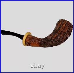 Smooth-rusticated Horn Briar Smoking Pipe Kit- Leontev- Briar Tobacco Pipe