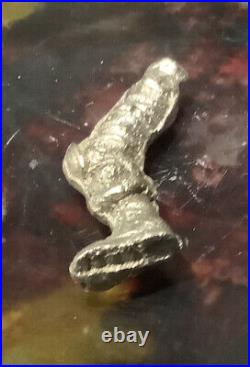 Solid 925 Sterling Silver Handcrafted Custom Figural Tobacco Pipe Tamper Unique