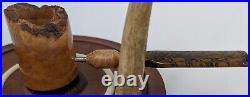 Stainless And Briar Straight Grain Poker Tobacco Smoking Pipe by Whitaker Werks