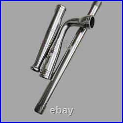 Stainless steel smoking old-fashioned pipe fitness equipment outdoor sports 60cm
