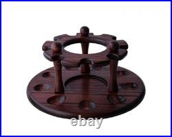Stand for 9 smoking pipes and Tobacco Jar Fashioned NEW Display Holder Rack KAF