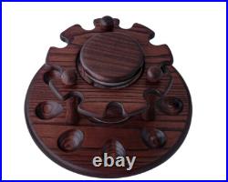 Stand for 9 smoking pipes and Tobacco Jar Fashioned NEW Display Holder Rack KAF
