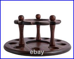Stand for 9 smoking pipes and Tobacco Jar Fashioned NEW Display Holder Rack KAF