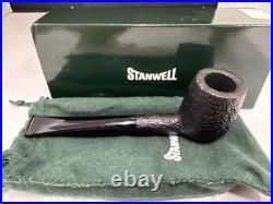 Stanwell De Luxe Straight Billiard 03 Sandblast Black Briar Tobacco Pipe New