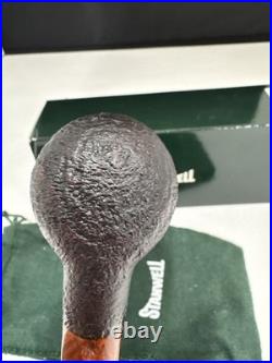 Stanwell De Luxe Straight Billiard 03 Sandblast Black Briar Tobacco Pipe New