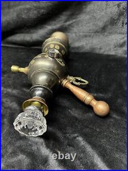 Steampunk Raygun Smoking Pipe Handmade Repurposed Metal & Glass One of a Kind