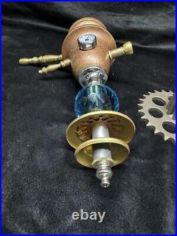 Steampunk Raygun Smoking Pipe Metal & Glass Sci-fi Prop Spaceman DieselPunk Art