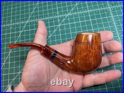 Stefano Santambrogio Bent Egg Tobacco Pipe