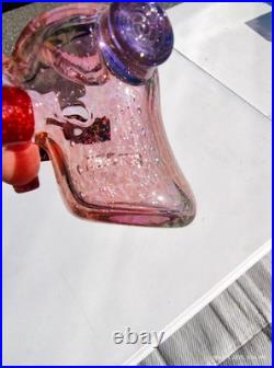 Stoke Signed Heady Hammer Pipe Fumed Color Changing Glass USA 2018 Worked Stem