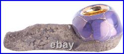 Stone Pipe-22K Gold-Smoking Pipe-Premium Accessories-Celebration Pipe-Purple