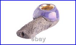 Stone Pipe-22K Gold-Smoking Pipe-Premium Accessories-Celebration Pipe-Purple